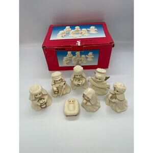 Vintage Sears A Very Special Christmas 7 Piece Nativity Set with Box